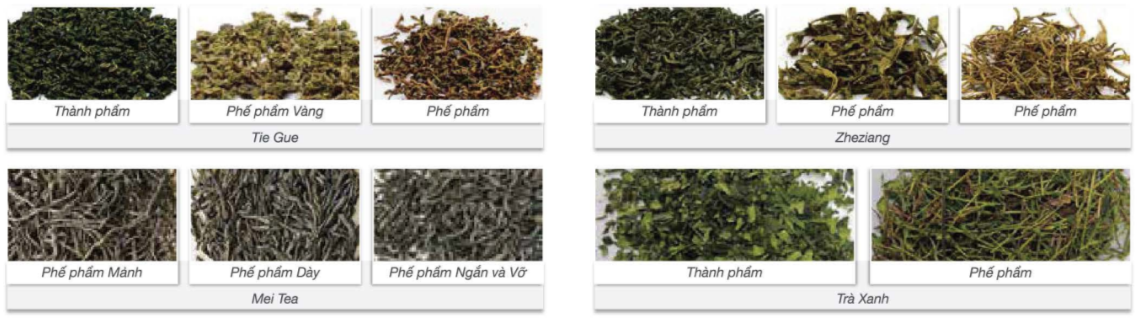 Kết quả phân loại Máy tách màu Trà/ Cẩng trà DF36