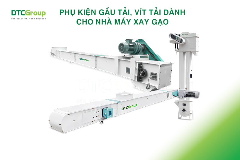 Phụ kiện gầu tải, vít tải dành cho nhà máy xay gạo
