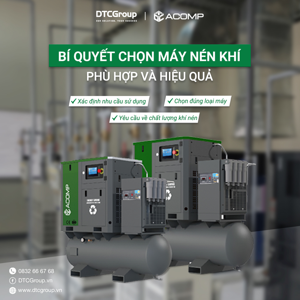 Cách chọn máy nén khí